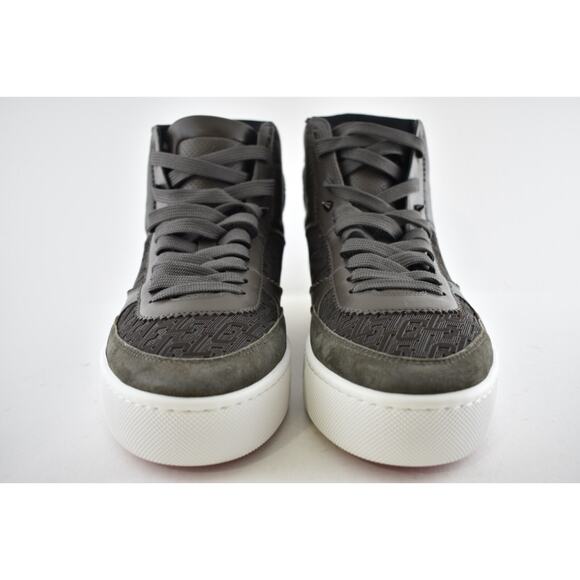 Christian Louboutin Mens Top Rui Flat Ombre Brown Techno High Sneaker 43.5 10.5 - Picture 6 of 12
